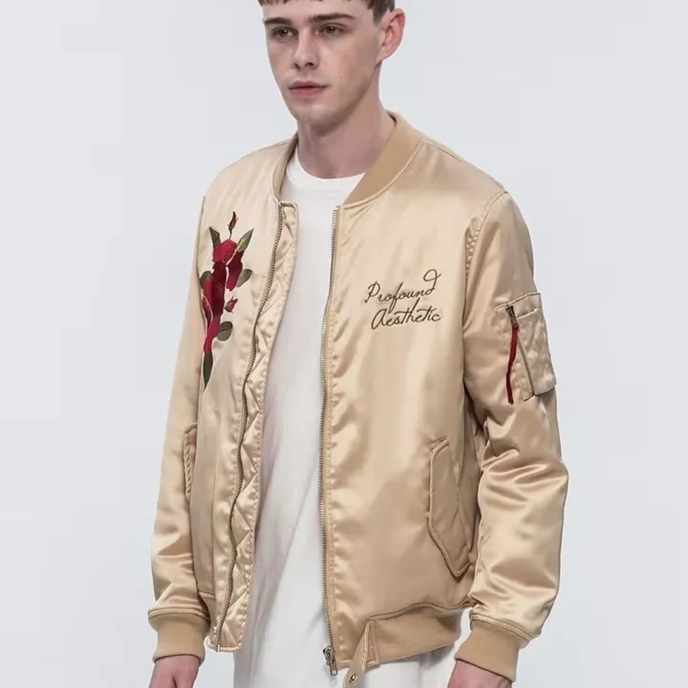 Profound Aesthetic Hibiscus Bomber Jacket S